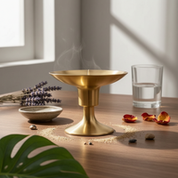 Brass Candle Holder Traditional Design & Household Decor Table Centerpiece