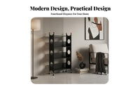 Multi-Level Rolling Cart Space Saving 4-Tier Mobile storage cart adaptable Use Ventilated Shelves for Students, Homeowners