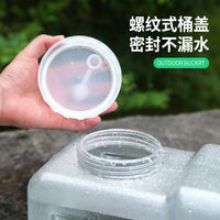 5L Transparent PC Water Bucket with Faucet for Outdoor and Home Use