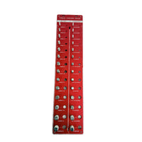Thread Checker with Metal Inserts Aluminum Alloy Thread  Pitch Measure Metric and Standard Measuring Tool for Mechanics, Workshop