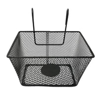 Front Basket with Hooks Hanging Wire Mesh Bike Basket Steel for Errands