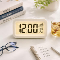 Rechargeable Alarm Timepiece Quiet Temperature Alarm Timepiece Night Light