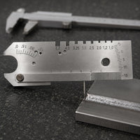 Weld Seam Gauge Portable Welding Seam Gauge Metal Body Metal-Joining Measurement Tool for Welders