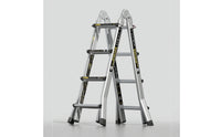 Foldable Folding Step Ladder Portable Aluminum Step Ladder Space-Saving Stepladder Multi-Purpose for Home, Indoor