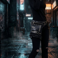 Waist Bag with Belt Steampunk Fanny Pack Hands-Unrestricted for Bikers