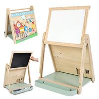 Wooden Multi-functional Folding Blackboard for Kids Learning