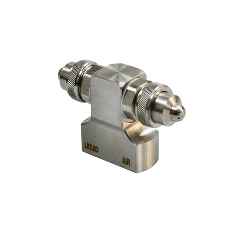 Nozzle 4BSPT Misting Low Pressure, 304 Stainless Steel Fogging Nozzle, Wide Angle Spray Head, for Dust Suppression, Industria