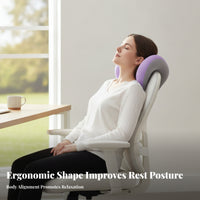 Thick Padded Chair Headrest Pillow Contoured Head Cushion Ergonomic Workspace Accessory Breathable