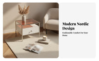 2 Pieces stackableing Coffee Table Set With Storage Drawer Living Room Furniture