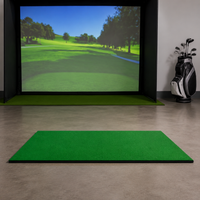 Golf Practice Equipment, Home Practice Simulator, 90cm, Driver Compatible, Thick EVA Mat, Indoor & Outdoor Use