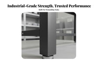 High Load-Bearing Capacity Anti-Static Workbench Adjustable Non-Slip Feet Heavy-Duty Work Table Stable Structure Heavy Duty Work Table Wear-Resistant for Laboratory Personnel, Technicians, Professionals, Industrial Settings, Garage, Home, Basement
