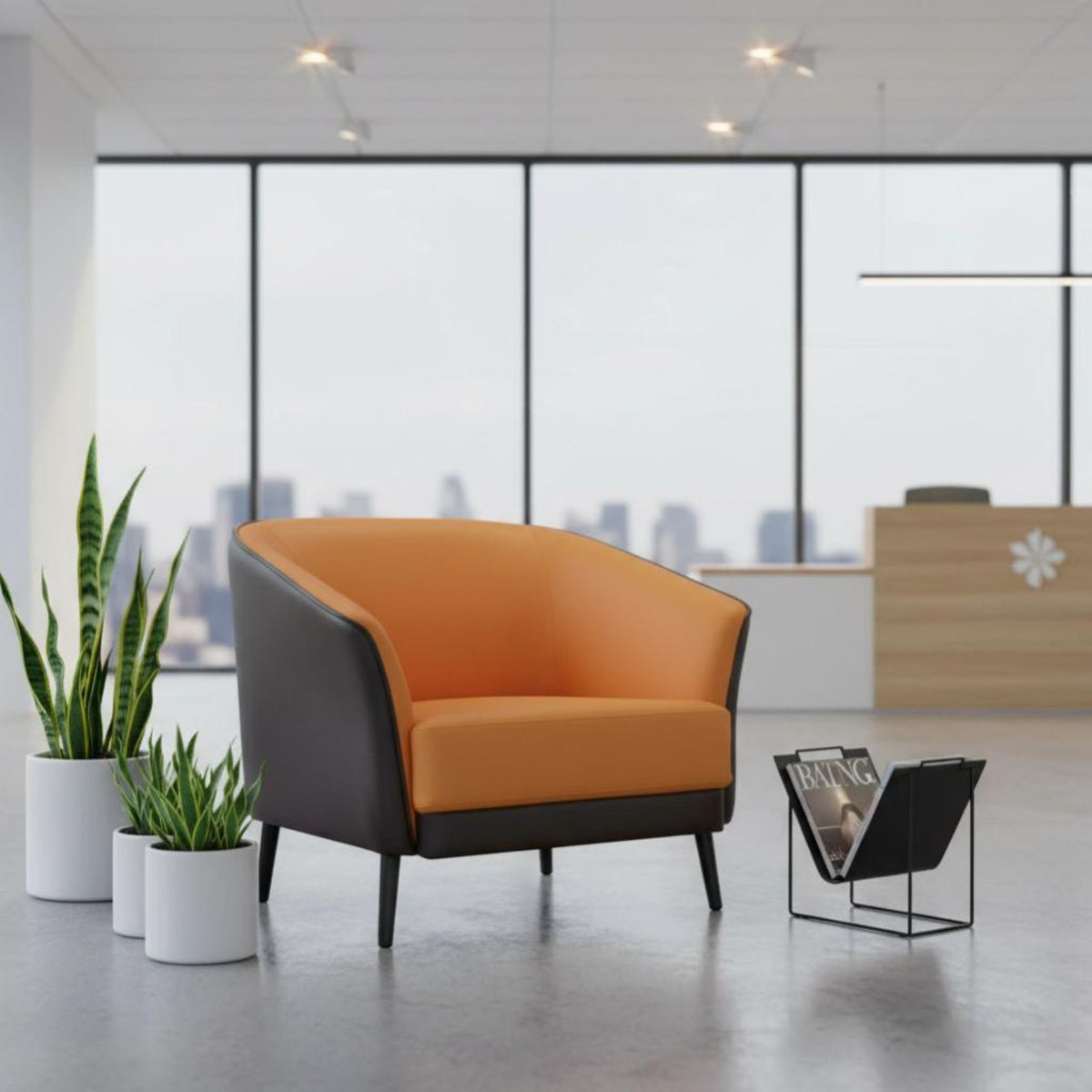 Sofa and Coffee Table set Modern Design Reception Seating Minimalist and design Professional Look for Office Managers, Lobby