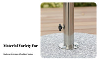 Stable Support Fillable Cantilever Umbrella Weight Weather Resistant Sunshade Base Heavy Duty Outdoor Furniture Accessory Easy to Fill & Drain for Homeowners, Business Owners, Hotel Managers, Patio, Garden, Poolside, Backyard