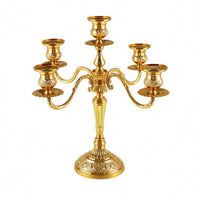 Ornate Candle Holder Lustrous Rose Relief Candle Holder Shiny Finish
