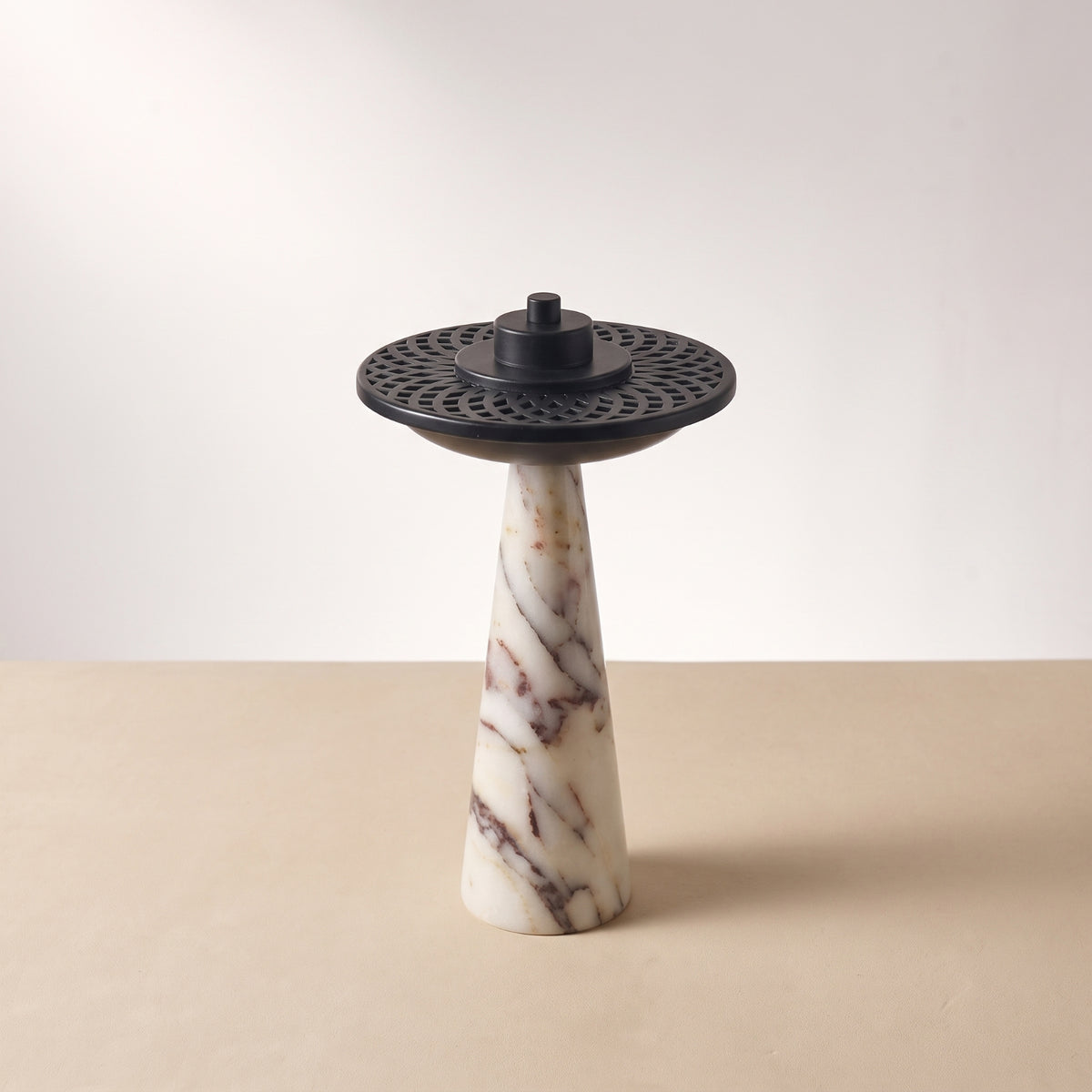 Scented Cone Stand Holder with Marble Base Modern Marble Scented Cone Stand Holder Sculptural for Living Room