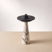 Scented Cone Stand Holder with Marble Base Modern Marble Scented Cone Stand Holder Sculptural for Living Room