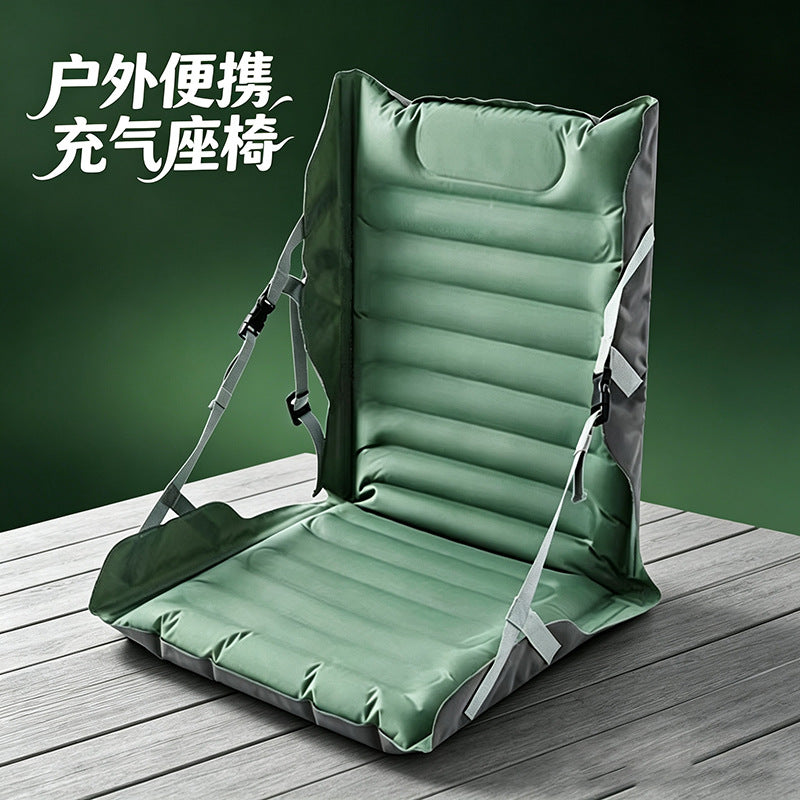 Inflatable Outdoor Cushion Adjustable Folding Seat Cushion for Camping, Beach, Stadium