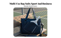 Pickleball Paddle Bag Holds 2 Paddles Pickleball Shoulder Bag Racket Sport Carrier Double Carry Straps Large Storage Capacity