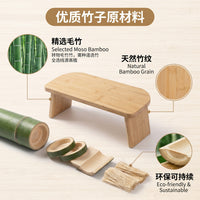 Cross-border embroidered detachable yoga stool meditation stool home kneeling stool bamboo wooden prayer stool