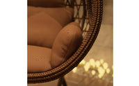 Freestanding Egg Chair with Stand Outdoor Hanging Egg Chair Indoor Woven for Backyard