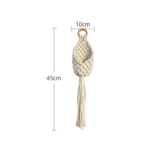 2 Pieces Macrame Plant Hanger Easy to Install Home Decor Indoor Outdoor Use