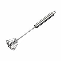 Press Action Rotation Semi-Automatic Whisk Multi-Functional Push down Egg Beater No Electricity Needed Hand Push Rotary Whisk Easy to Use for Bakers, Home Cooks, Cooking