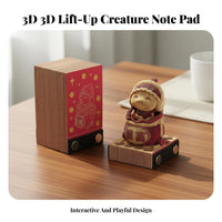 3D Paper Carving Notepad Creative Gift Tear-off Sculpture Memo Pad Original Design Paper Carving Art Memo Pad for Students, Adults, Study Room, School