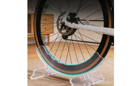 Clear Acrylic Bike Stand Stable Two-Wheeler Parking Stand Modern Bike Parking Rack Low-Profile for Cyclists