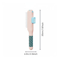 Detangles Knots Cat Deshedding Brush Removes Loose Hair Self-Cleaning Pet Comb for Cats, Dogs
