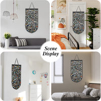 Wall-Mounted Felt Brooch Display Board with Storage Pockets