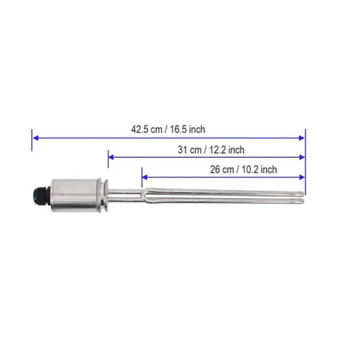 Stainless Steel Tri-Clamp Undulating Foldback Heating Heater Easy to Install Tri-Clamp Undulating Heating Heater Uniform Heat Distribution Immersion Heater Energy Efficient for Brewers, Homebrewers