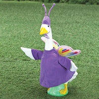 Butterfly Goose Outfit门廊鹅 蝴蝶鹅套装庭院花园装饰摆件节日