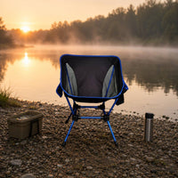 Folding Camp Chair Lightweight Portable Camping Chair Mesh Side Panels