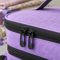 Sewing Organizer Bag Lined Interior Rectangular Sewing Craft Bag