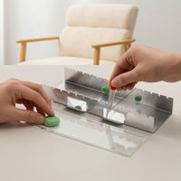 DIY Tool Kit with Pointed Implement Tool Transparent Aluminum Rack with Acrylic Plate Heavy-Duty for Crafters, Hobbyists
