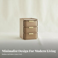 Multimulti-tier textile Makeup Chest Space Saving Cosmetics Holder for Desktop, Women