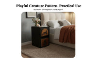 Nightstand with Drawers Quiet Slide Rails Panda Print 2-Drawer Cabinet