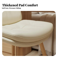 Woven Seat Side Chair sturdy Wood Frame Seating Furniture Comfortable for Bedroom