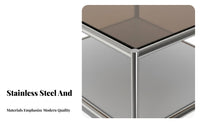 configurable Cube unit Modern Design Bedside Table Minimalist and appearance Nightstand for Apartment Dwellers, Homeowners, Bedroom, Living Room, Entryway