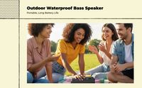 Waterproof speaker with deep bass