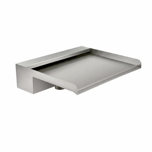 Pond Waterfall Outlet Long-Lasting Construction Stainless Steel Waterfall Trough