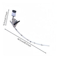 Drum Rack Extension Arm Includes Felt Washers Cymbal Holder Clamp Attachment Quick Release Nut Curved Cymbal Extension Arm for Drummers