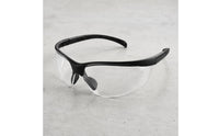 Wraparound Safety Glasses Black Frame Clear Lens Safety Glasses Eye Protection Full Coverage Comfortable