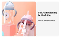 Young Child Sippy Cup Leak-Resistant Child S Straw Water Bottle Portable Young Child Straw Cup for Young Children, Parents, Kindergarten, Daycare