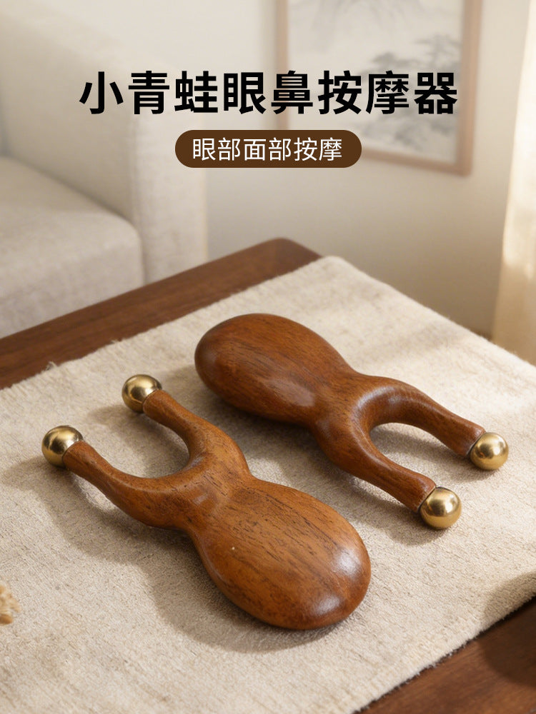 Brass Frog Massage Tool for Facial and Body Use