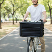 Rear Rack Dog Basket Soft Removable Liner(Optional) Rear Bike Pet Carrier Multi-Use Bike Pet Seat for Travel