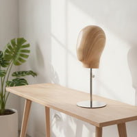 Hairpiece Head with Stand Adjustable-Height Mannequin Head with Stand Stable for Boutiques, Studios
