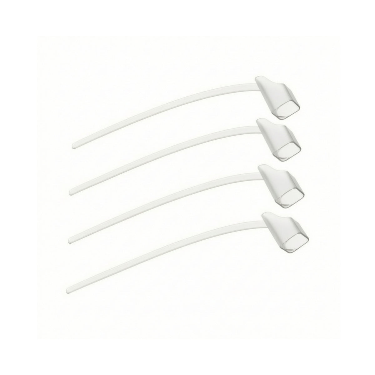 4 Pieces Ear Hook with Tubing Skin-Friendly Hook Secure