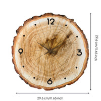 Wood Slice Wall Clock Minimalist Wood Slice Clock Decorative for Bedroom