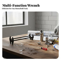 DIY-Friendly Multi-Head Sink Installer Long-Lasting Multi-Head Faucet Installer accessibleSlot Design Basin Wrench Anti-Slip Grip for Plumbers, Maintenance Workers, Homeowners, Bathroom, Home Repair, Kitchen